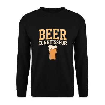 Craft-beer-enthusiast, Lokaler Brauerei-fan - Unisex Pullover - Schwarz - Vorne - Alina (178cm) & Michal (187cm)