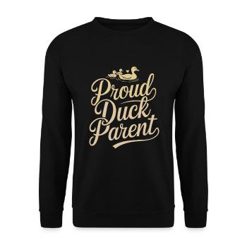 propriétaires de canards domestiques, amoureux des canards, - Sweat-shirt Unisexe - noir - Devant - Alina (178cm) & Michal (187cm)