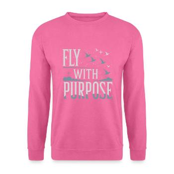 Liebhaber Des Vogelzuges Zugvögel - Unisex Pullover - Pink - Vorne
