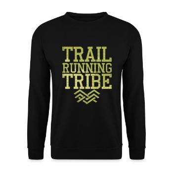 Des trails de course pour les amateurs de trail running - Sweat-shirt Unisexe - noir - Devant - Alina (178cm) & Michal (187cm)