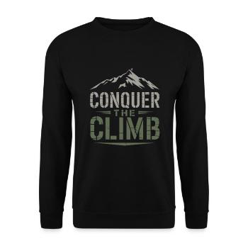 Des trails de course pour les amateurs de trail running - Sweat-shirt Unisexe - noir - Devant - Alina (178cm) & Michal (187cm)