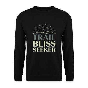 Des trails de course pour les amateurs de trail running - Sweat-shirt Unisexe - noir - Devant - Alina (178cm) & Michal (187cm)