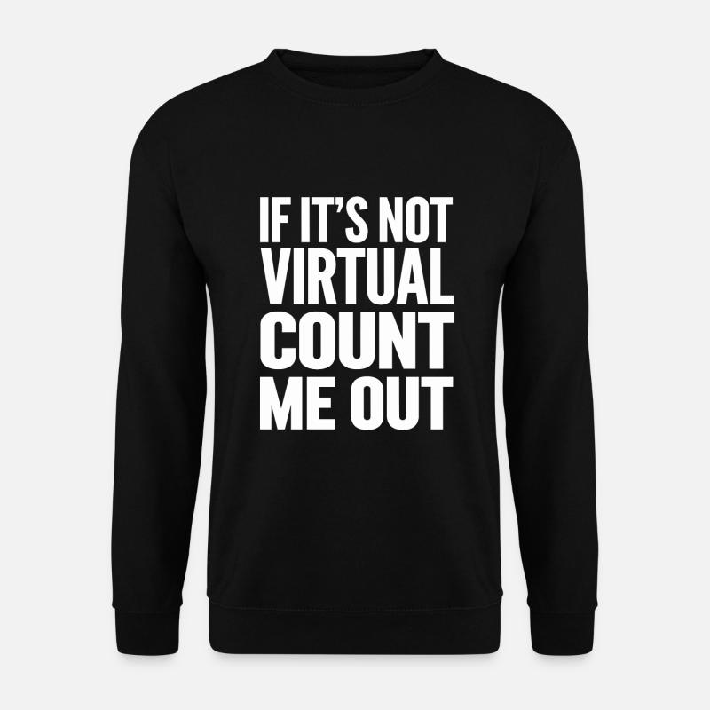 Introverted Gamer Declarer Calm - Unisex Sweatshirt - black