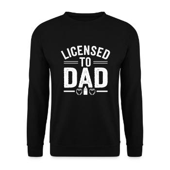 Humour parental Les nouveaux pères ont pour la première fois - Sweat-shirt Unisexe - noir - Devant - Alina (178cm) & Michal (187cm)