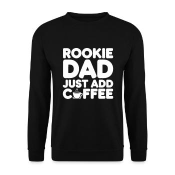 Humour parental Les nouveaux pères ont pour la première fois - Sweat-shirt Unisexe - noir - Devant - Alina (178cm) & Michal (187cm)