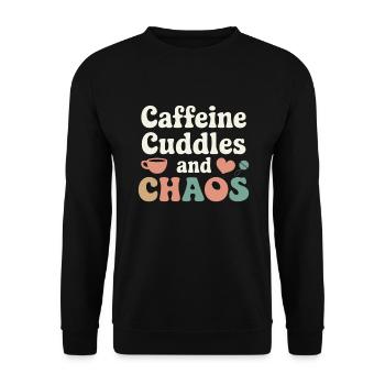 Humour parental Les nouveaux pères ont pour la première fois - Sweat-shirt Unisexe - noir - Devant - Alina (178cm) & Michal (187cm)