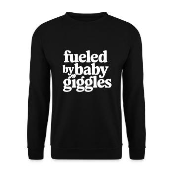 Humour parental Les nouveaux pères ont pour la première fois - Sweat-shirt Unisexe - noir - Devant - Alina (178cm) & Michal (187cm)