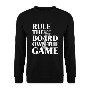Chess Revival Movement Chess Lover Strategic - Unisex Sweatshirt - black - Front - Alina (178cm) & Michal (187cm)