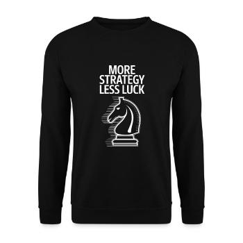 Chess Revival Movement Chess Lover Strategic - Unisex Sweatshirt - black - Front - Alina (178cm) & Michal (187cm)