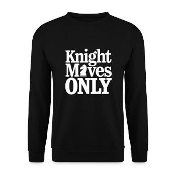 Chess Revival Movement Chess Lover Strategic - Unisex Sweatshirt - black - Front - Alina (178cm) & Michal (187cm)