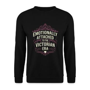 Geschichtsfächer Aus Der Viktorianischen Zeit, - Unisex Pullover - Schwarz - Vorne - Alina (178cm) & Michal (187cm)