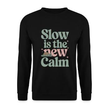 Turtle care for owners of - Unisex Sweatshirt - black - Front - Alina (178cm) & Michal (187cm)