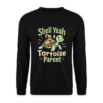 Turtle care for owners of - Unisex Sweatshirt - black - Front - Alina (178cm) & Michal (187cm)