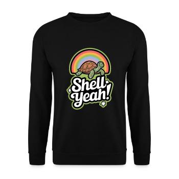 Turtle care for owners of - Unisex Sweatshirt - black - Front - Alina (178cm) & Michal (187cm)