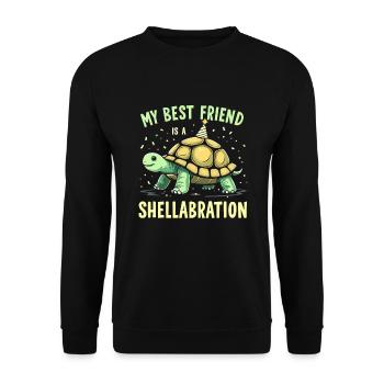 Turtle care for owners of - Unisex Sweatshirt - black - Front - Alina (178cm) & Michal (187cm)