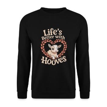 Diy-pilz-enthusiasten Heim-pilzzucht - Unisex Pullover - Schwarz - Vorne - Alina (178cm) & Michal (187cm)