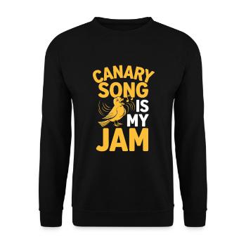 Pet, canary, owner, bird lover and - Unisex Sweatshirt - black - Front - Alina (178cm) & Michal (187cm)
