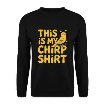 Pet, canary, owner, bird lover and - Unisex Sweatshirt - black - Front - Alina (178cm) & Michal (187cm)