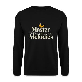 Pet, canary, owner, bird lover and - Unisex Sweatshirt - black - Front - Alina (178cm) & Michal (187cm)