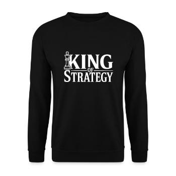 Chess Revival Movement Chess Lover Strategic - Unisex Sweatshirt - black - Front - Alina (178cm) & Michal (187cm)