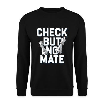 Chess Revival Movement Chess Lover Strategic - Unisex Sweatshirt - black - Front - Alina (178cm) & Michal (187cm)