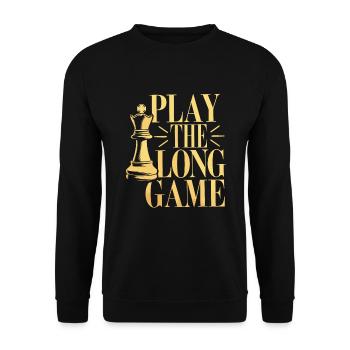 Chess Revival Movement Chess Lover Strategic - Unisex Sweatshirt - black - Front - Alina (178cm) & Michal (187cm)