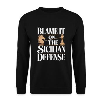 Chess Revival Movement Chess Lover Strategic - Unisex Sweatshirt - black - Front - Alina (178cm) & Michal (187cm)
