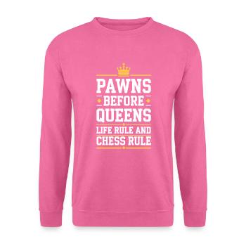 Mouvement de renaissance des échecs Chess Lover Strategic - Sweat-shirt Unisexe - rose - Devant