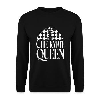 Chess Revival Movement Chess Lover Strategic - Unisex Sweatshirt - black - Front - Alina (178cm) & Michal (187cm)