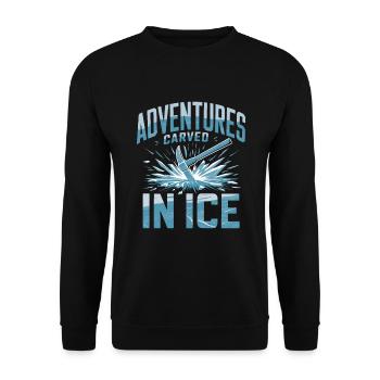Explorateurs de l’Arctique Polar Adventures La Reine des neiges - Sweat-shirt Unisexe - noir - Devant - Alina (178cm) & Michal (187cm)