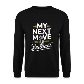 Chess Revival Movement Chess Lover Strategic - Unisex Sweatshirt - black - Front - Alina (178cm) & Michal (187cm)