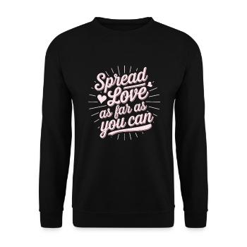Intelligence émotionnelle Empathie Défenseur de la pleine conscience - Sweat-shirt Unisexe - noir - Devant - Alina (178cm) & Michal (187cm)