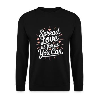 Intelligence émotionnelle Empathie Défenseur de la pleine conscience - Sweat-shirt Unisexe - noir - Devant - Alina (178cm) & Michal (187cm)