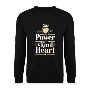 Intelligence émotionnelle Empathie Défenseur de la pleine conscience - Sweat-shirt Unisexe - noir - Devant - Alina (178cm) & Michal (187cm)