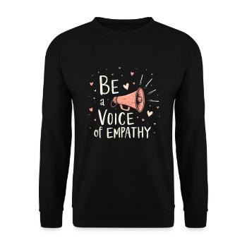 Intelligence émotionnelle Empathie Défenseur de la pleine conscience - Sweat-shirt Unisexe - noir - Devant - Alina (178cm) & Michal (187cm)