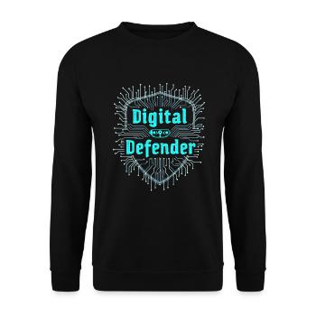 Ethisches Hacking Cybersicherheit Digitale - Unisex Pullover - Schwarz - Vorne - Alina (178cm) & Michal (187cm)