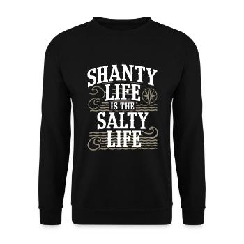 Sailors Sea Shanty Singing Ship Adventures - Unisex Sweatshirt - black - Front - Alina (178cm) & Michal (187cm)
