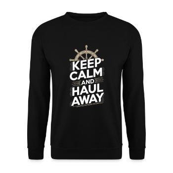 Sailors Sea Shanty Singing Ship Adventures - Unisex Sweatshirt - black - Front - Alina (178cm) & Michal (187cm)