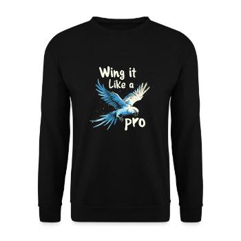 Propriétaire de perroquet Parrot Life et exotique - Sweat-shirt Unisexe - noir - Devant - Alina (178cm) & Michal (187cm)
