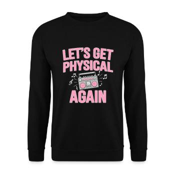 Amateurs de fitness des années 80 Entraînement rétro et - Sweat-shirt Unisexe - noir - Devant - Alina (178cm) & Michal (187cm)