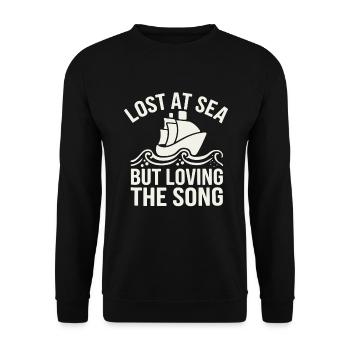 Marins Chant Chantant Aventures sur le navire - Sweat-shirt Unisexe - noir - Devant - Alina (178cm) & Michal (187cm)