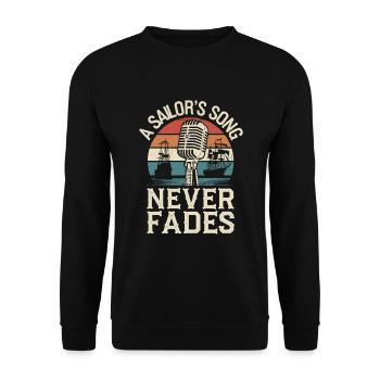 Sailors Sea Shanty Singing Ship Adventures - Unisex Pullover - Schwarz - Vorne - Alina (178cm) & Michal (187cm)