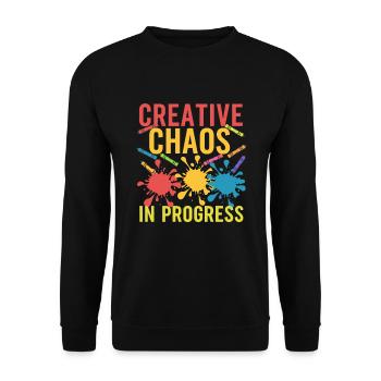 Bricolage avec des enfants, projets de bricolage et drôles - Sweat-shirt Unisexe - noir - Devant - Alina (178cm) & Michal (187cm)