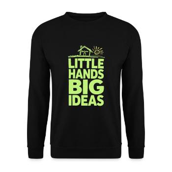 Bricolage avec des enfants, projets de bricolage et drôles - Sweat-shirt Unisexe - noir - Devant - Alina (178cm) & Michal (187cm)