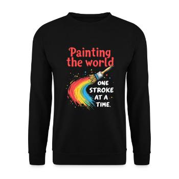 Bricolage avec des enfants, projets de bricolage et drôles - Sweat-shirt Unisexe - noir - Devant - Alina (178cm) & Michal (187cm)