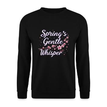 Cherry blossom enthusiast Sakura Lovers Springtime - Unisex Sweatshirt - black - Front - Alina (178cm) & Michal (187cm)