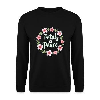 Cherry blossom enthusiast Sakura Lovers Springtime - Unisex Sweatshirt - black - Front - Alina (178cm) & Michal (187cm)