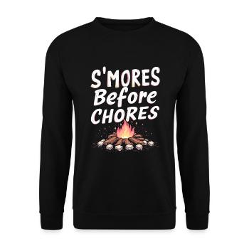 Fire Pits Backyard Gatherings In - Unisex Sweatshirt - black - Front - Alina (178cm) & Michal (187cm)