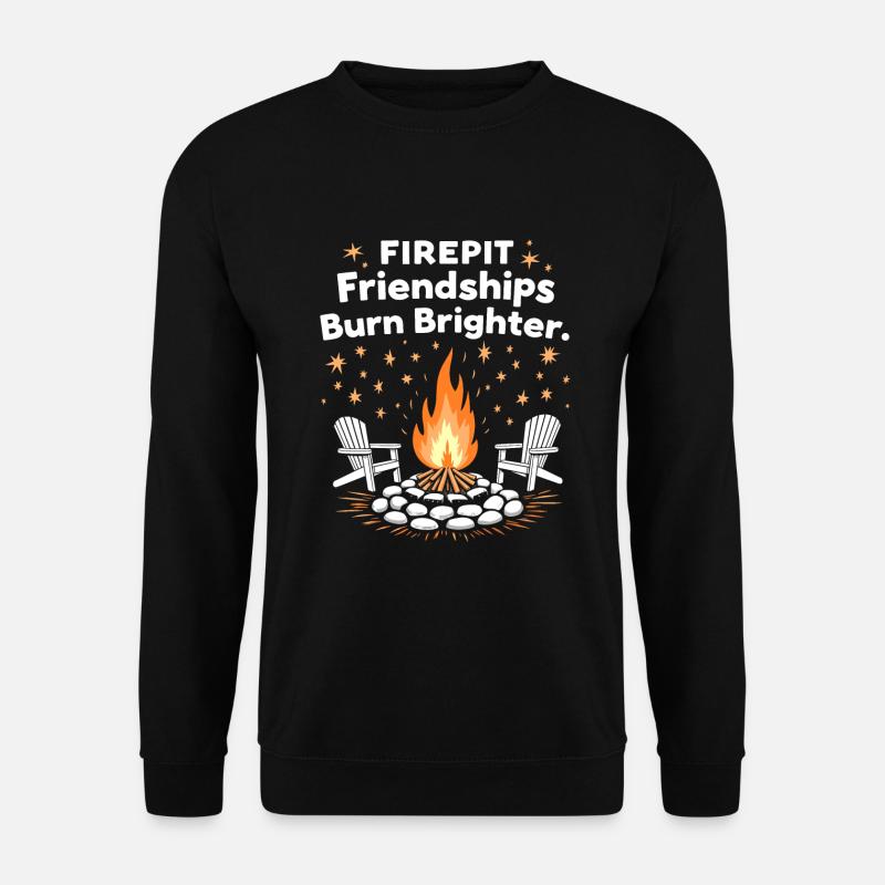 Fire Pits Backyard Gatherings In - Unisex Sweatshirt - black