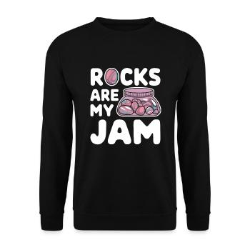 Rock Tumbling Amateur Pierres Polies Et - Sweat-shirt Unisexe - noir - Devant - Alina (178cm) & Michal (187cm)